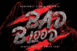 Bad Blood: A Bold Display Font for Digital Sellers