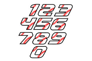 Baseball Font Number Logo: Graphics for Bold Logos
