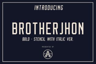 Brother Jhon Duo: Vintage Display Fonts for Brands