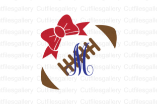 Football Bow Graphics for Crafts and Blogs