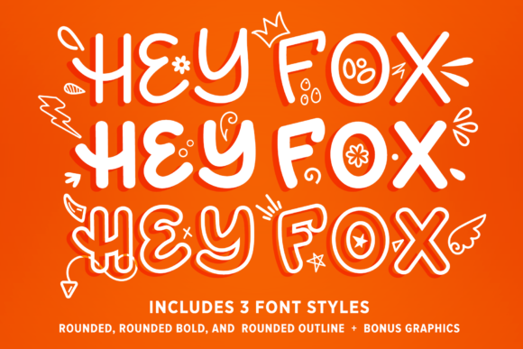 Hey Fox Rounded Font Trio: Script Amp Fonts Review