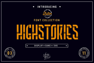 Highstories Family: Bold Display Fonts for Local Branding