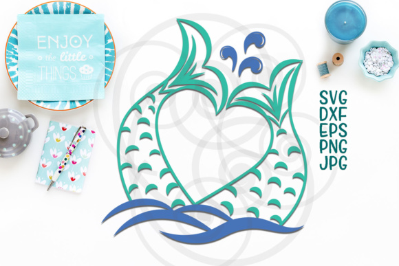 Mermaid Tail Graphics for Crafts & Branding