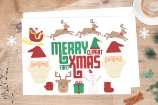 Merry Xmas Clipart Font: Festive Graphics & Illustrations