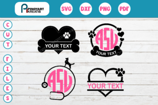 Paw Monogram Bundle: Graphics for Crafts & Business