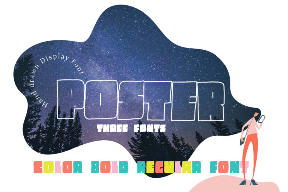 Poster: Bold Display Fonts for Digital Sellers