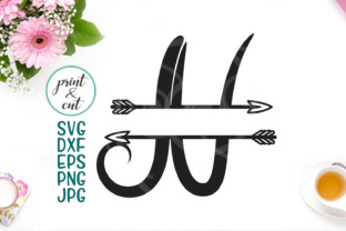 Split Monogram Font N: Crafts and Graphics Review